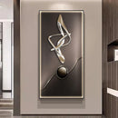 Axyaa Crystal Porcelain Luxury Abstract Modern Hallway Hanging Painting & Mural Lamp