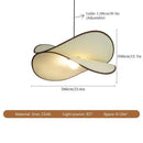 Axyaa Cream Fabric Led Chandelier, Modern Nordic Style for Home Decor