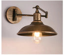 Axyaa Retro Folding Arm Wall Lamp for Bedroom, Living Room, Study - Antique Iron Design