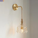 Axyaa Crystal Glass LED Wall Sconce for Luxe Home Decor & Lighting