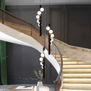 Axyaa LED Staircase Chandeliers for Modern Home Decor Living Room Lighting