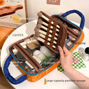 Axyaa Large Capacity Makeup Pouch Organizer Handbag