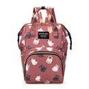 Axyaa Cartoon Backpack Diaper Bag with Insulated Mommy Bottle Storage