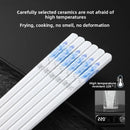 Axyaa Ceramic Chopsticks: Antibacterial, Anti-mould, Anti-slip, High Temp Resistant - High-grade Tableware