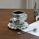 Axyaa Ceramic Camellia Flower Tea Cup Saucer Set