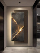 Axyaa LED Starlit Sky Sandstone Mural Light Abstract Painting Remote Dimming