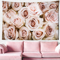 Rose Mandala Tapestry Wall Art Aesthetics by Axyaa
