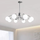 Axyaa Glass Pendant Lights for Kitchen Island Dining Living Room - LED Chandelier Ceiling Lamp Fixtures