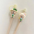 Axyaa Cartoon Bear Silicone Straw Cap for 30oz Tumbler