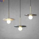 Axyaa Marble Copper LED Pendant Lamp for Modern Interiors