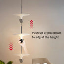 Axyaa Nordic LED Chandelier: Minimalist Bedroom Lighting Fixture