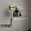 Axyaa Peace Pigeon Tiffany Rotatable Wall Lamp