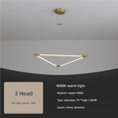 Axyaa Modern Double Row LED Chandelier for Office Meeting Room and Front Desk