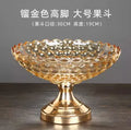 Axyaa Crystal Glass Double Layered Snack & Fruit Tray