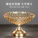 Axyaa Crystal Glass Double Layered Snack & Fruit Tray