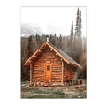 Nordic Deer Landscape Canvas Poster for Living Room Decor by Axyaa