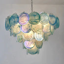 Axyaa Colorful Glass Chandelier for Home and Hotel Lighting.