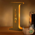 Axyaa Personalized Engraved Name LED Night Light for Couples Baby Kid Room