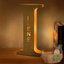 Axyaa Personalized Engraved Name LED Night Light for Couples Baby Kid Room