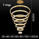 Axyaa Crystal Chandelier Stair Pendant Lights for Modern Home Decoration & Interior Lighting