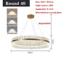 Axyaa Crystal Chandelier: Modern Dining Pendant Light for Home Decoration
