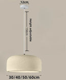 Axyaa Antique Brown Wabi Sabi E27 Pendant Lights - Nordic LED Ceiling Chandeliers