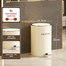 Axyaa Metal Dual Bucket 20L Sealed Step Trash Can for Kitchen Bathroom Bedroom