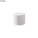 Axyaa White Ceramic Dessert Cone Holder for Sweet Snacks and Sushi