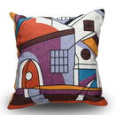 Axyaa Picasso Graffiti Art Painting Cushion Cover for Home Décor