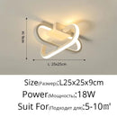 Axyaa LED Chandelier Indoor Ceiling Lamp White/Black Bedroom Living Room Lighting