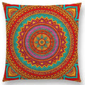 Axyaa Boho Rainbow Mandala Pillow Case Sun Moon Flowers Dream Fantasy Cover