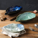 Axyaa Kiln-changing Ceramic Oyster Dessert Dish for Restaurants and Hotels