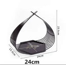 Axya Hexagonal Sushi Tempura Plates Japanese Tableware Basket Set