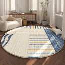 Axyaa Moroccan-Inspired Fluffy Round Rug for Cozy Home Decor