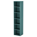 Axyaa 70.9" Tall Modern White Corner Bookcase with 6 Tier Cube Shelves