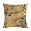 Axyaa Country Flower Bird Series Linen Pillowcase 45*45cm