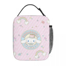 Axyaa Cinnamoroll Insulated Lunch Bag: Portable Thermal Cooler for Travel & Work.