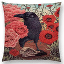 Axyaa Three Eyes Raven Steampunk Hummingbird Sofa Pillow Case Owl Cushion Cover