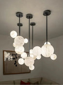 Axyaa Nordic Bubble Chandelier LED Ceiling Pendant Lamp for Living Room, Kitchen, Dining Room