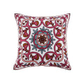 Axyaa Retro Embroidered Square Sofa Pillows for American Rustic Style Décor
