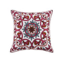 Axyaa Retro Embroidered Square Sofa Pillows for American Rustic Style Décor
