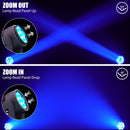Axyaa 7x40W RGBW Zoom Moving Head Light for Stage Party Concert Bar Club