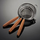 Axyaa Stainless Steel Colander with Wooden Handle and Multi-function Grid
