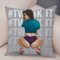 Axyaa Cartoon Lady Chest Decorative Pillowcase - Fashion Girl Design