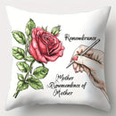 Axyaa Love Crown Mother's Day Pillowcase Set, 4pcs, 17.7"x17.7", Single-Sided