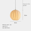 Axyaa Wabi-Sabi Silk Pendant Lamp: Retro, Minimalist, High-end Lighting