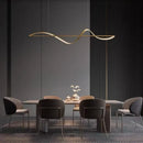 Axyaa Modern Aluminum LED Chandelier for Living Room, Kitchen, Office, Bar