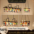 Axyaa Industrial Pendant Lights: Retro Glass Lamps for Bar Counter and Restaurant Decor