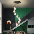 Axyaa Gold Pendant Light Adjustable Hanging Modern Pendant Lighting for Kitchen Island, Bedside, Living Room