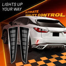 Axyaa Rear Bumper Reflector Lights with Dynamic Turn Signal for Lexus RX350 RX450h